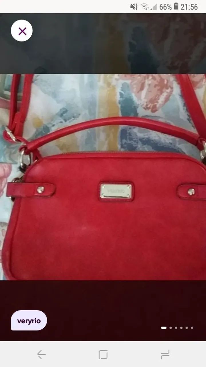 Bolsa Veryrio vermelha 