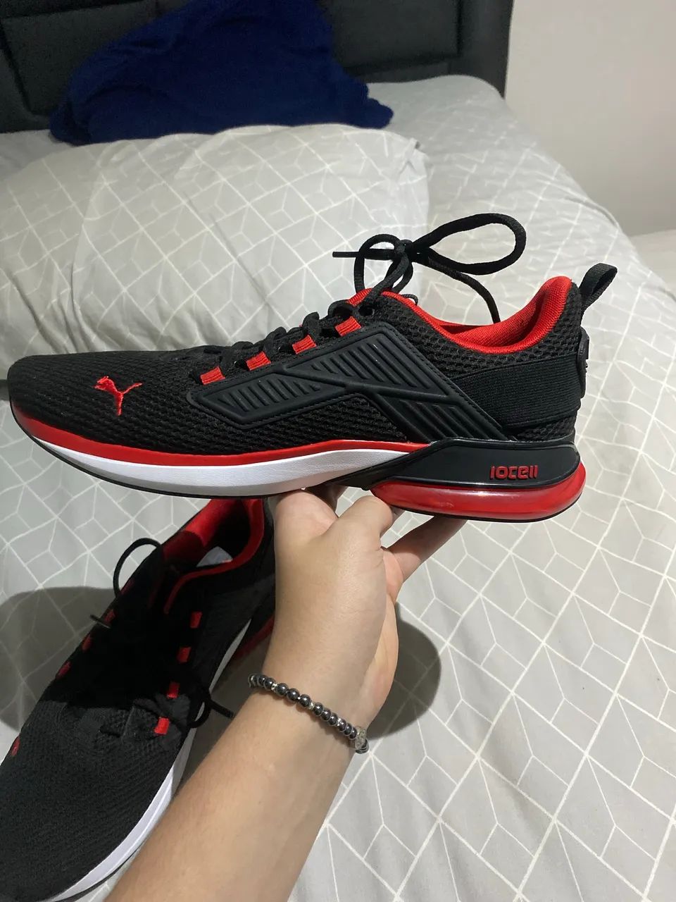 Tênis Puma Preto com Vermelho  - Foto 3