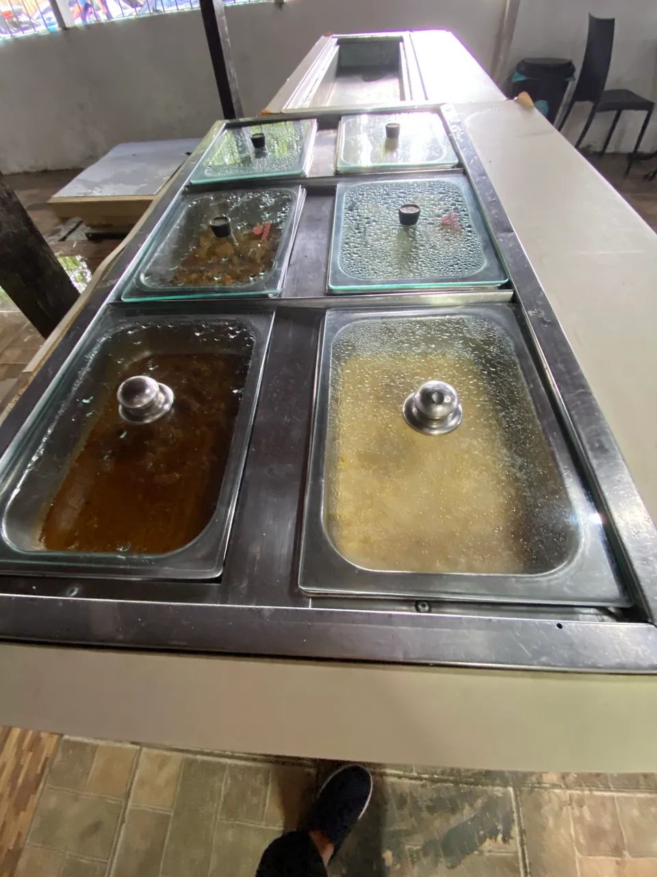 Bancadas para self-service