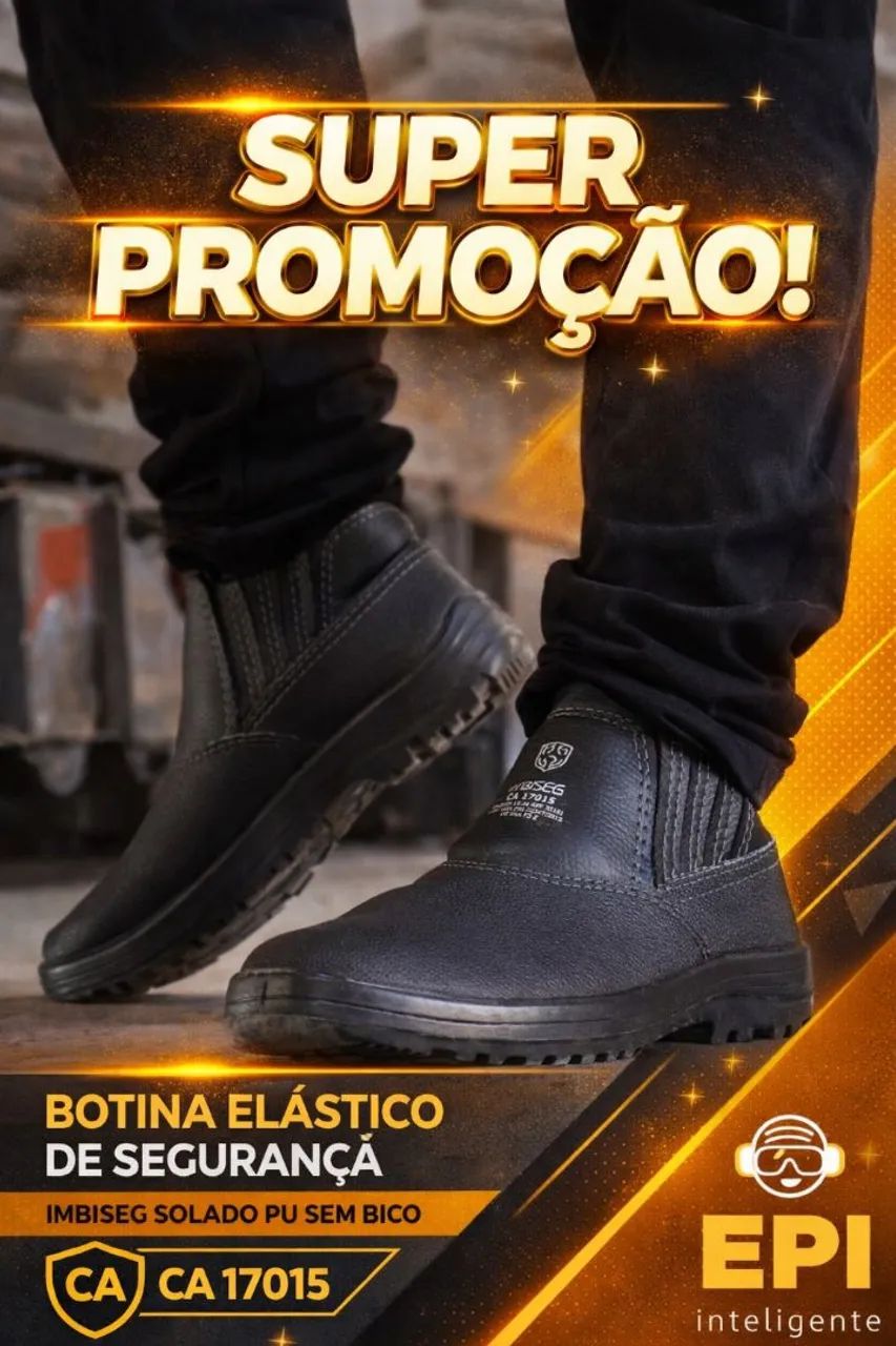 Botina se segurança sem bico R$ 38,99 promoção  - Foto 5