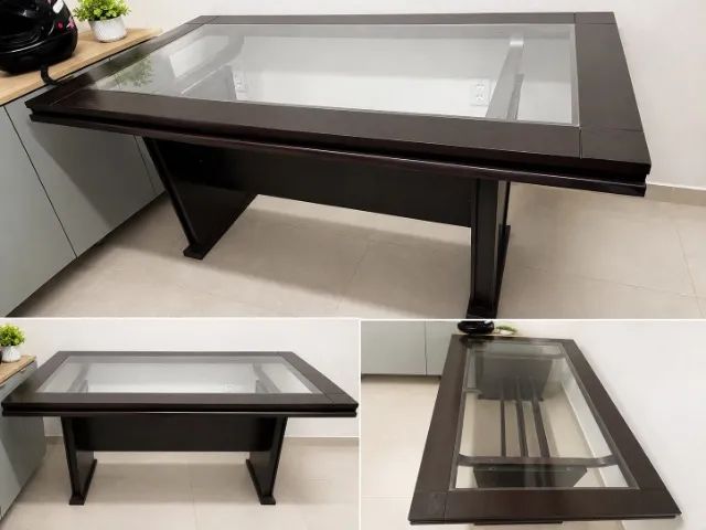 Mesa Retangular com Vidro - Foto 3