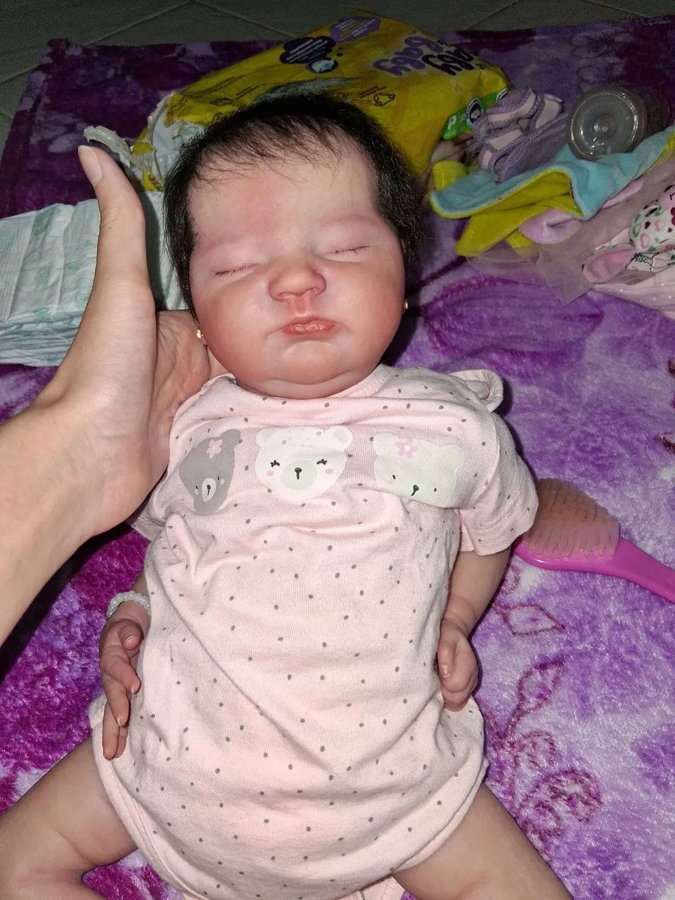 Bebê Reborn Com Enxoval Completo!!! - Foto 3