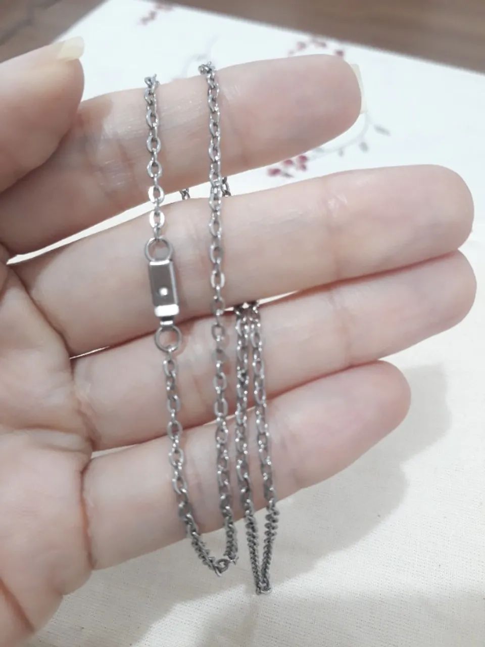 Cordão corrente aço inoxidável 