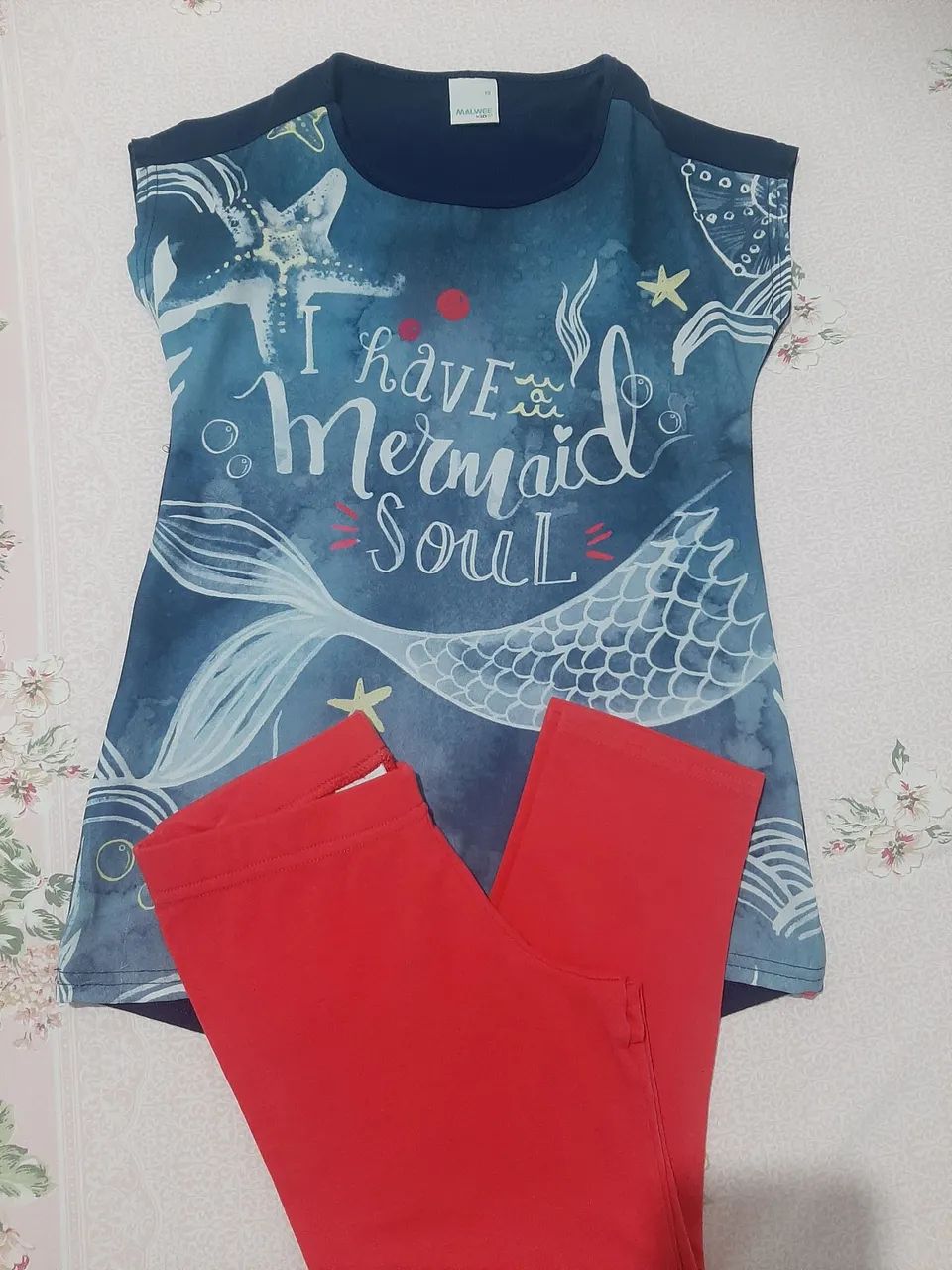 Conjunto em legging cotton