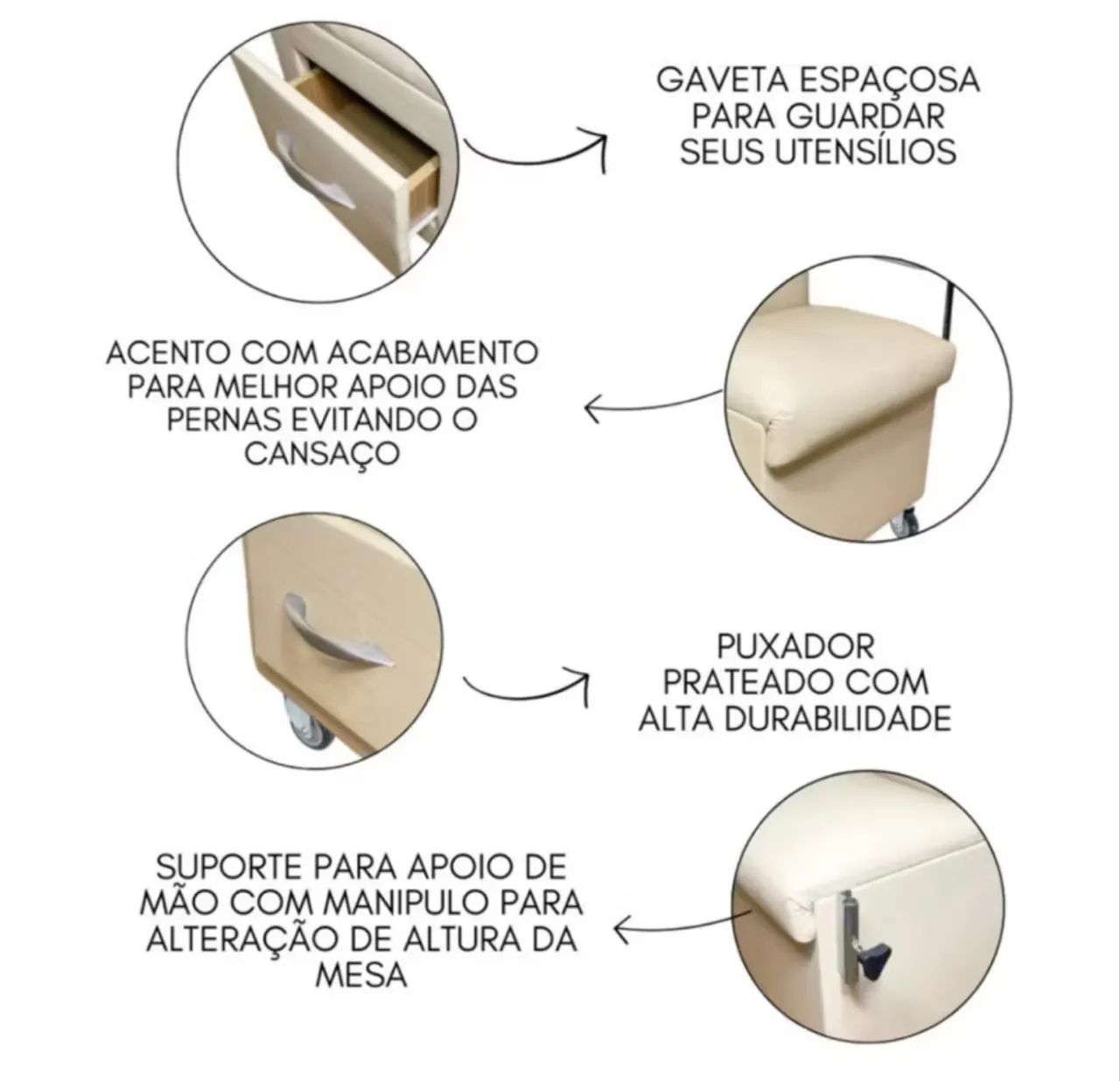 Cadeira de manicure ciranda