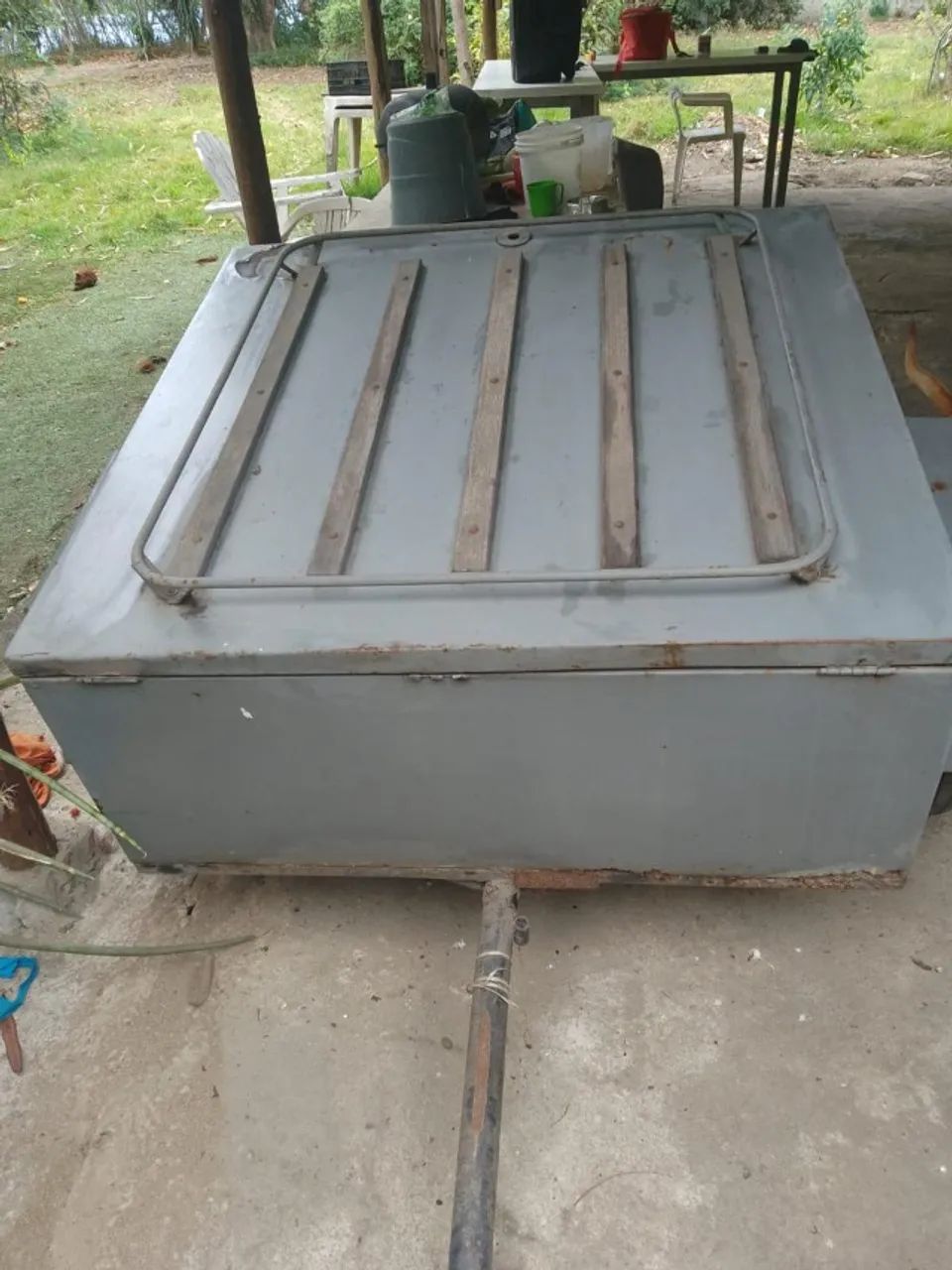 Carretinha Báu Fechada Documentada Emplacada Reboque