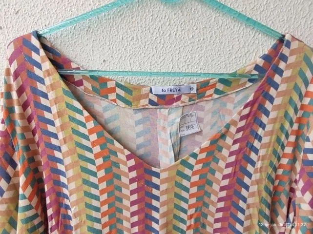 blusa estampada plus size manga curta tamanho G - Foto 4