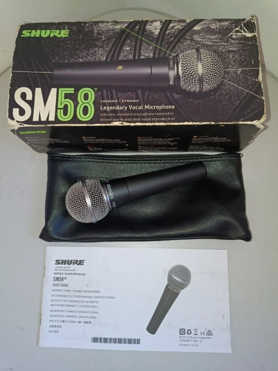 Mic com fio Shure SM58LC Made in México