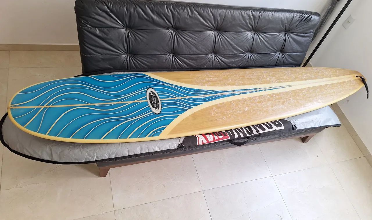 PRANCHA LONGBOARD 9'1 MAIS CAPA PROTETORA - Foto 2