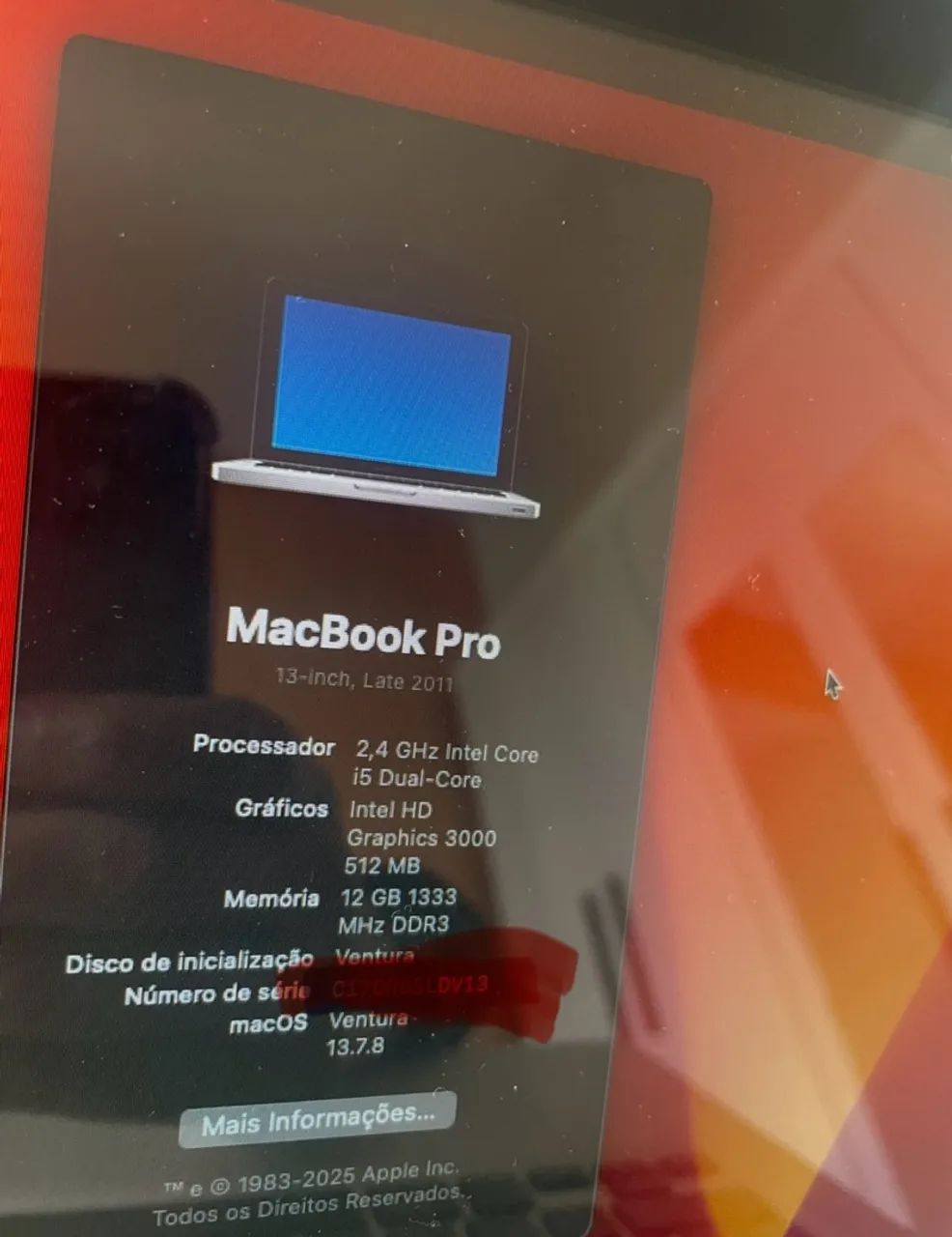 Mac book Pro 8.1 Ventura  - Foto 2