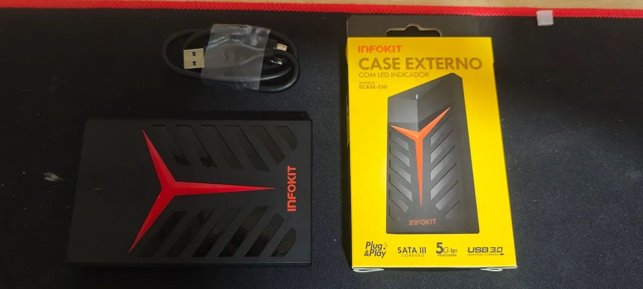 HD Externo de 500 GB Montado 