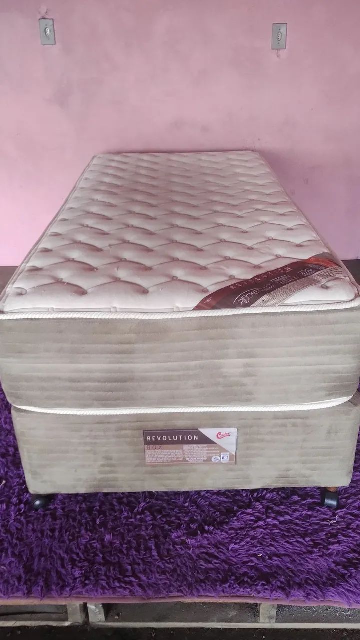 Cama box solteiro conjunto castor revolution 