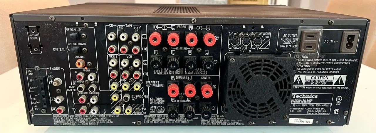 Receiver Technics SA-DA15 - MOS-FET - 500w - 100% Revisado - Foto 5