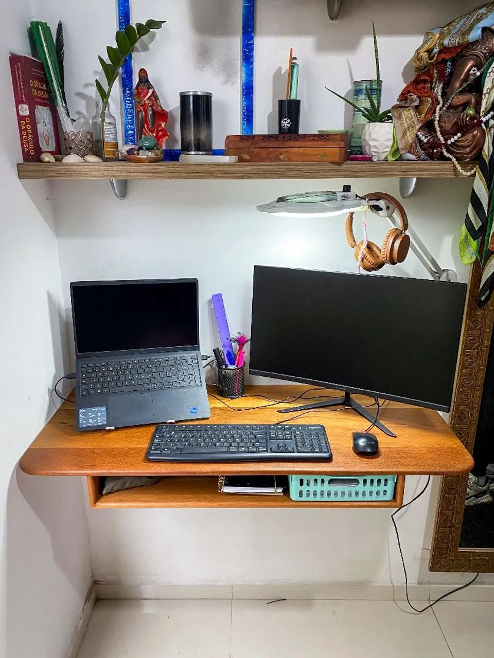 Mesa de estudos madeira maciça