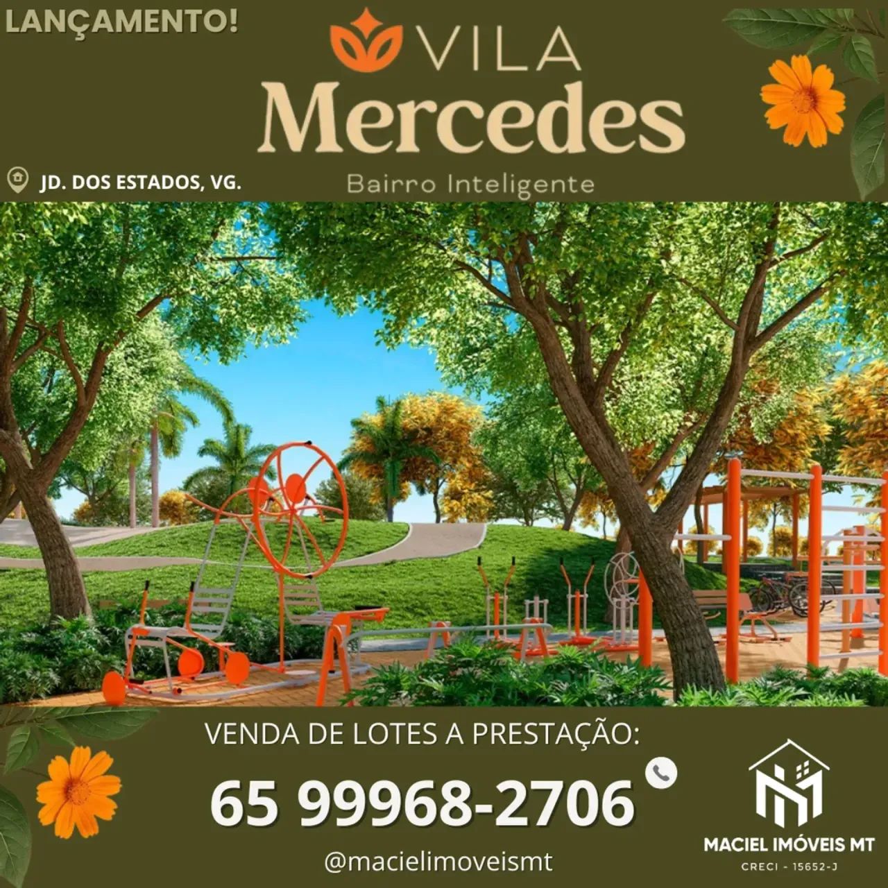 Vila Mercedes, bairro inteligente no Jardim dos Estados, Várzea Grande. - Foto 6