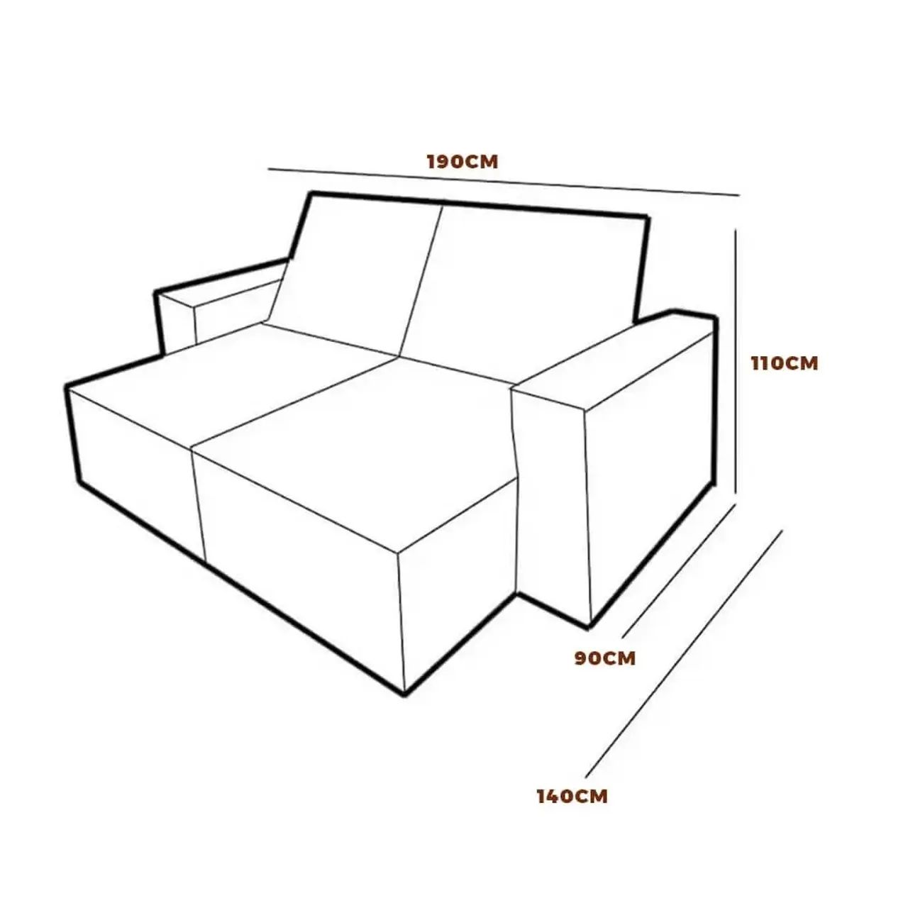 Sofá Macaé 3 Lugares Retrátil e Reclinável Tecido Suede 190cm / pronta entrega  - Foto 4