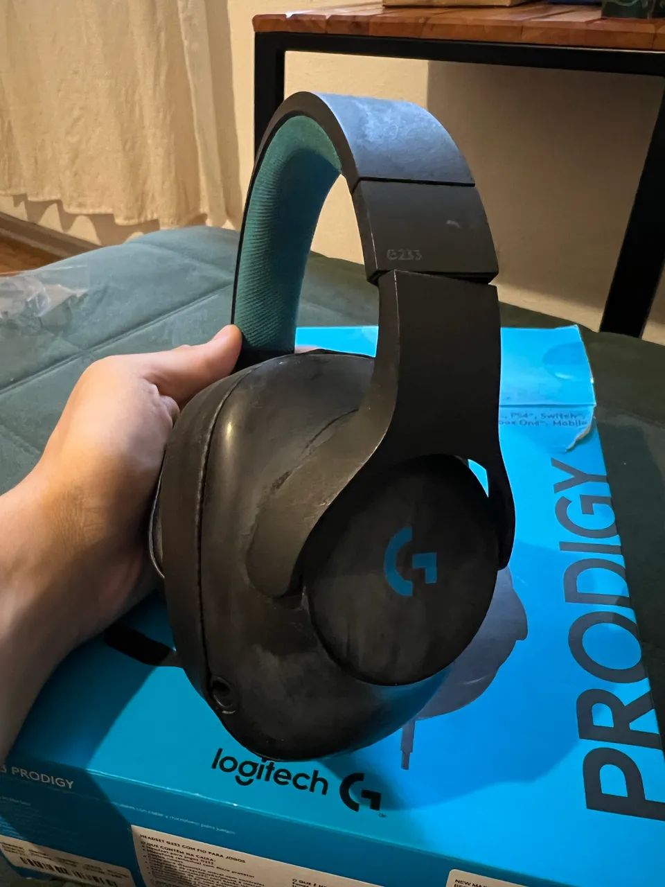 Fone gamer Logitech G233 com microfone  - Foto 5
