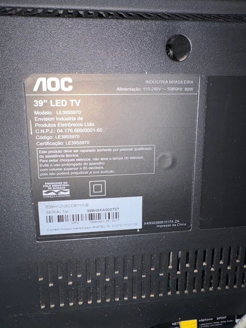 Vendo TV AOC 39  - Foto 5