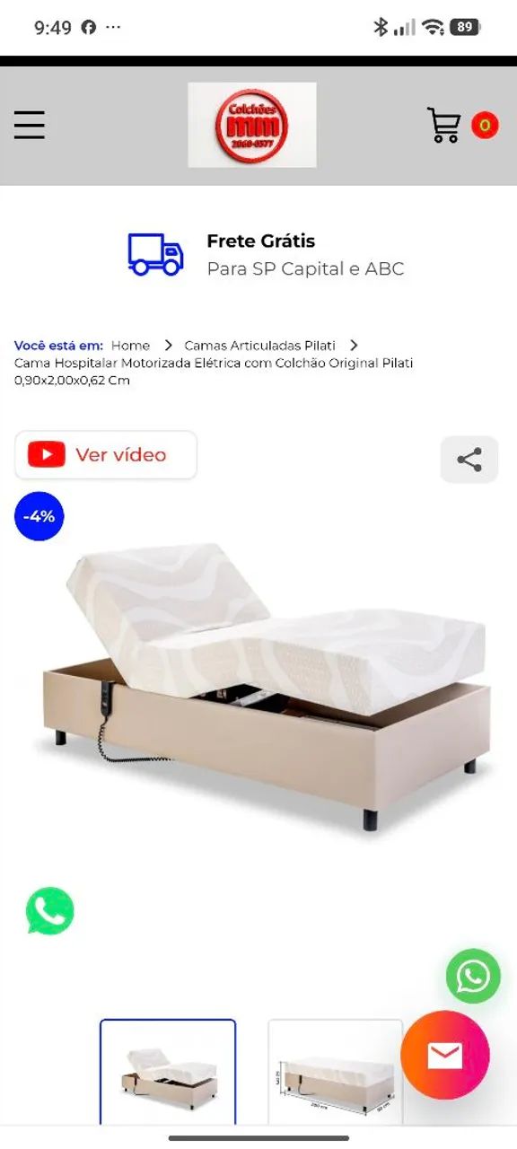 Cama motorizada Pilati 