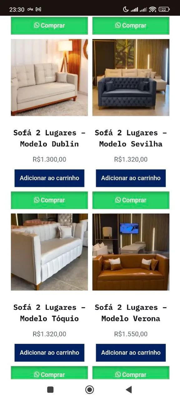 Sofá 2 lugares vários modelos. - Foto 2
