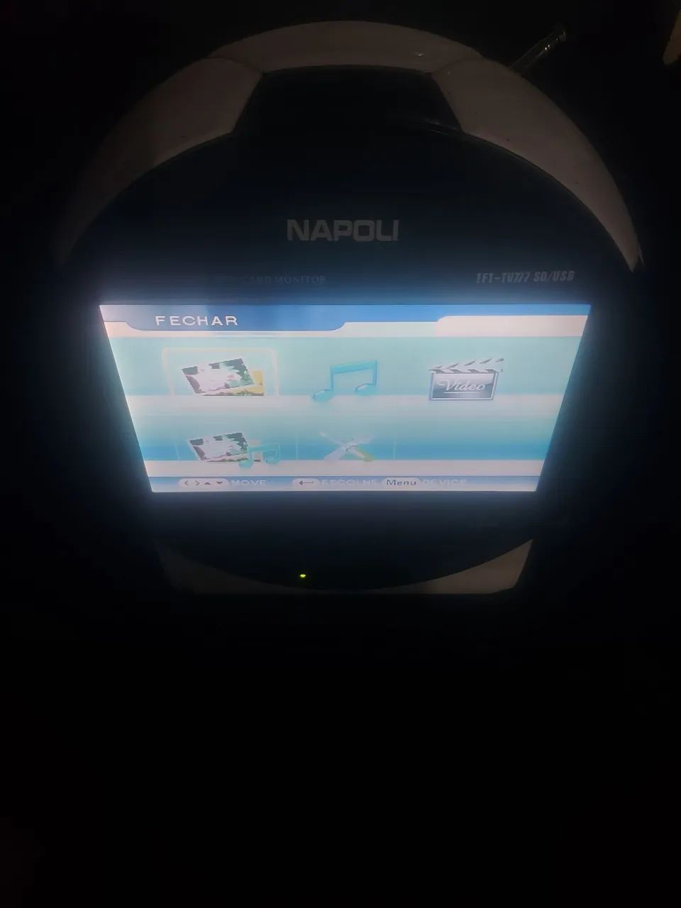 TV portátil e  usb 