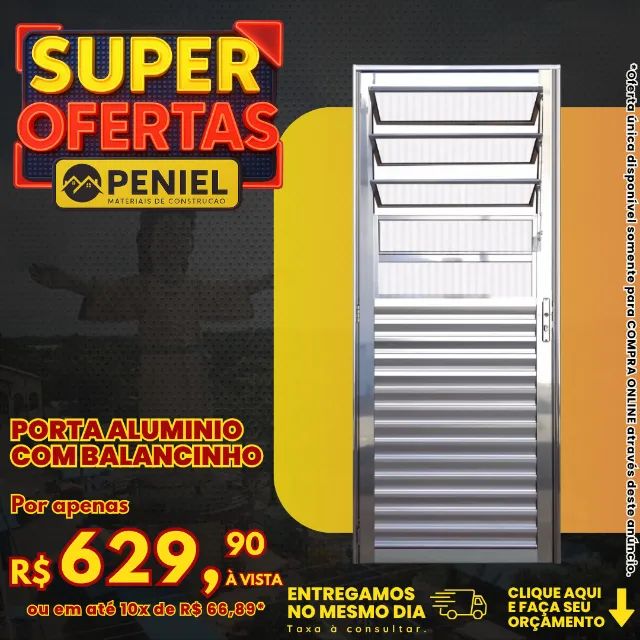 Porta Alumínio com Balancinho