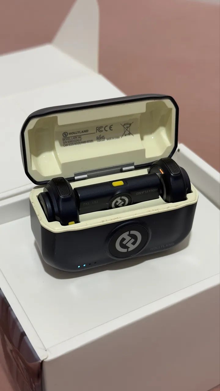 Microfone De Lapela Hollyland Lark M2 Duo Usb C Preto - Foto 3