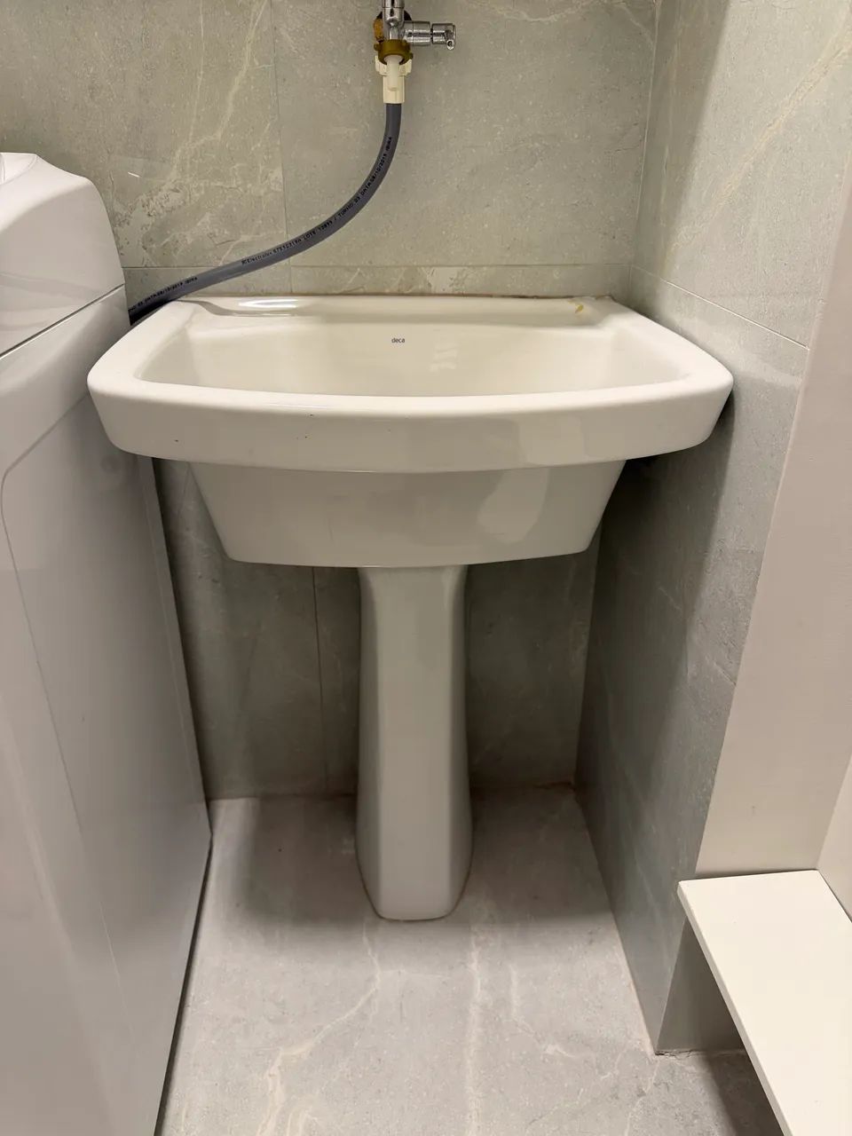 TANQUE DE LOUÇA DECA BRANCO COM COLUNA - Foto 2