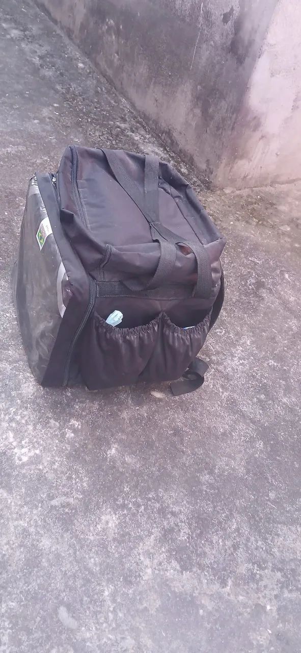 Bolsa de entregar delivery para motoboy , preta, usada.  - Foto 2