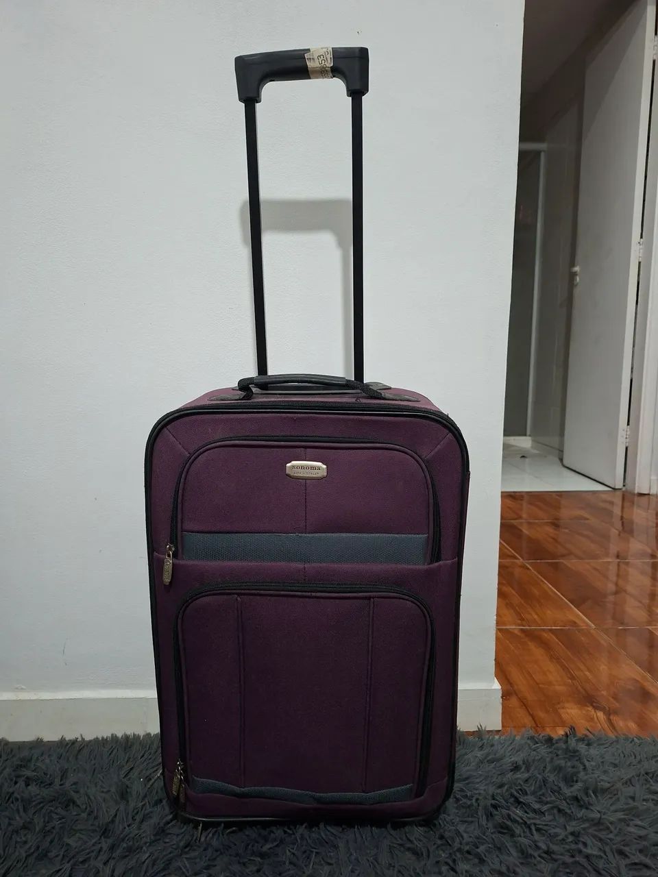 Mala de Viagem Roxa Tecido - Muito Bem Cuidada - Foto 2