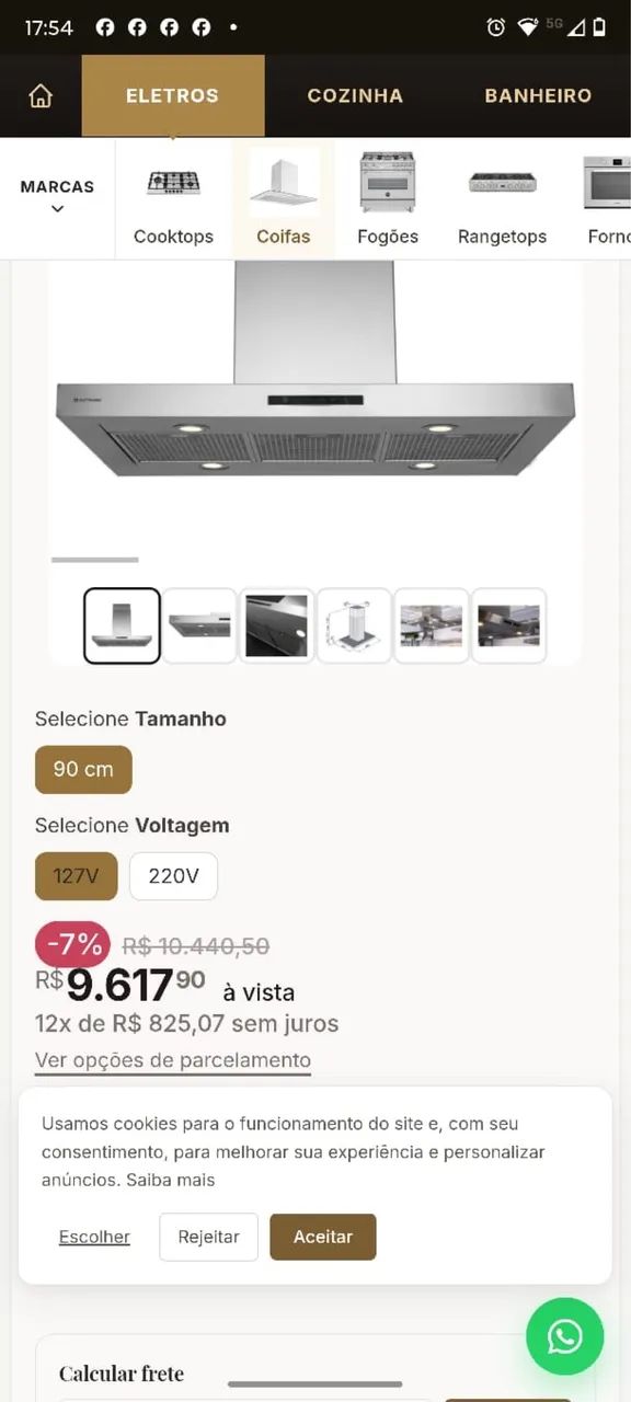 Coifa ilha eletromec Nova  - Foto 2