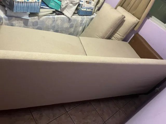 Sofá Living Honduras Konfort 212 cm Corino - Foto 2