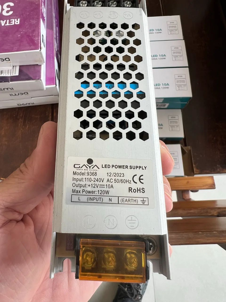 Fonte Chaveada Driver Slim 12v 15a 150w Bivolt Gaya  - Foto 2
