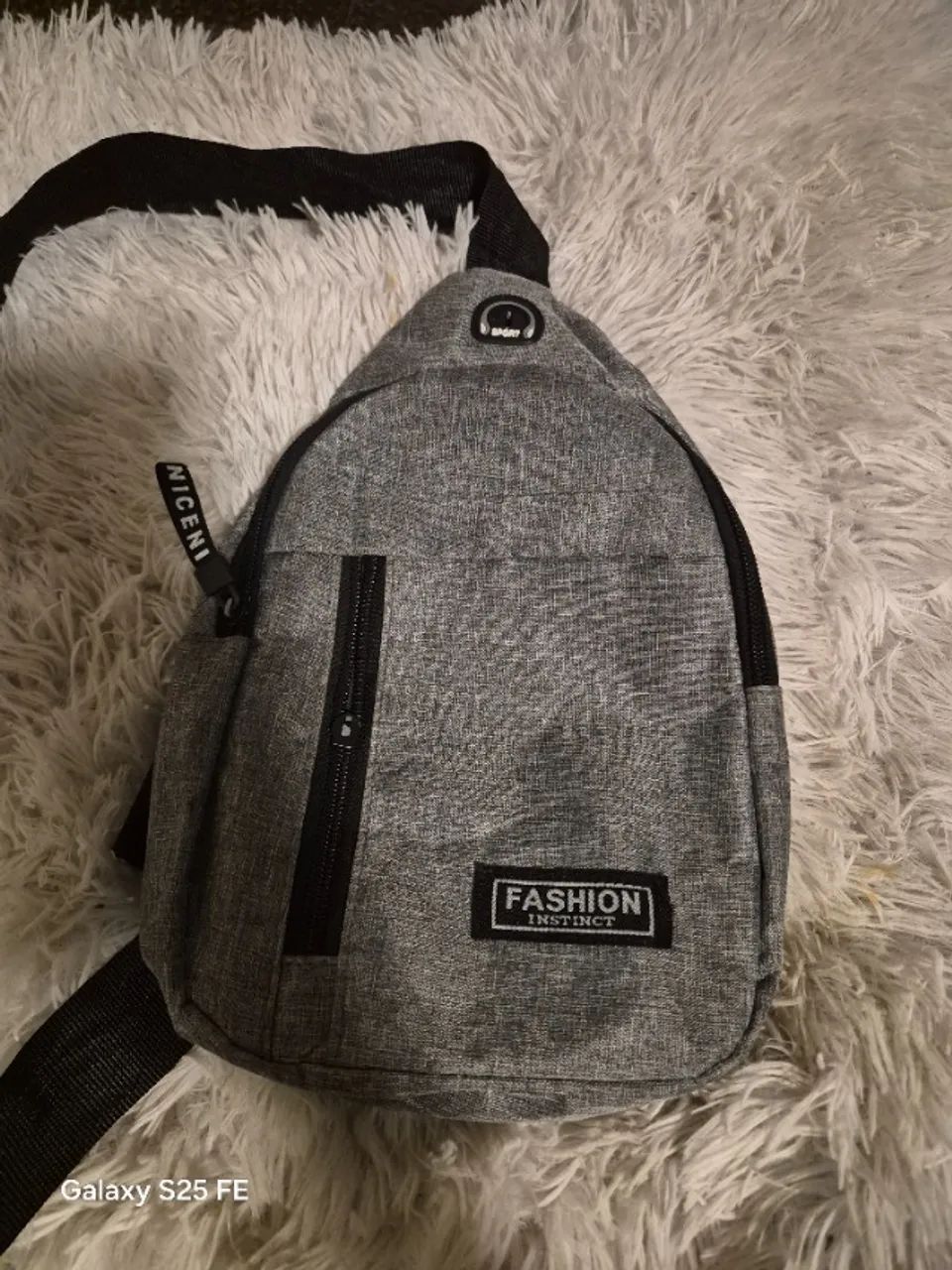 bolsa cinza lateral - Foto 5