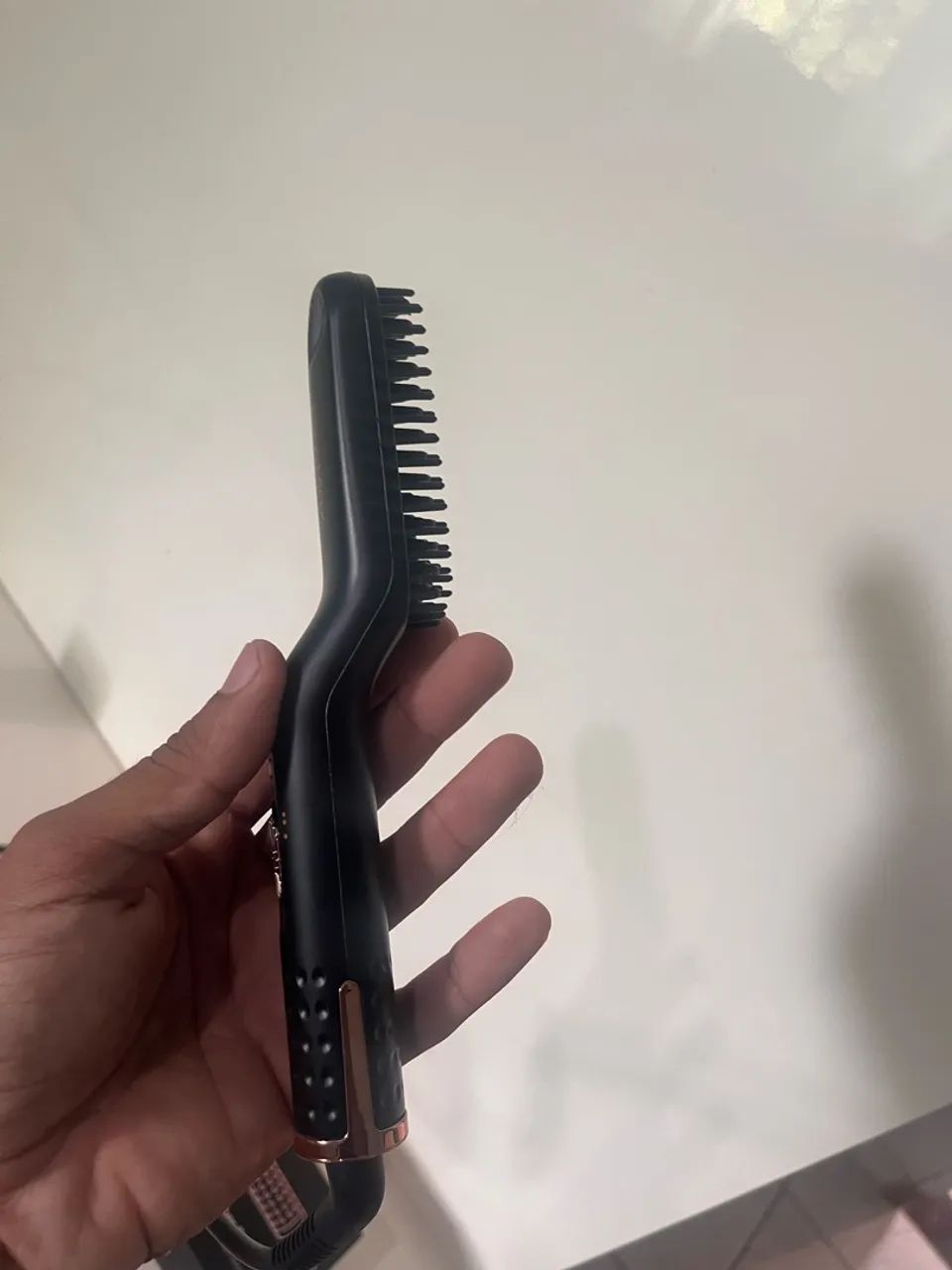 Escova e chapinha secadora para cabelo e barba - Foto 2