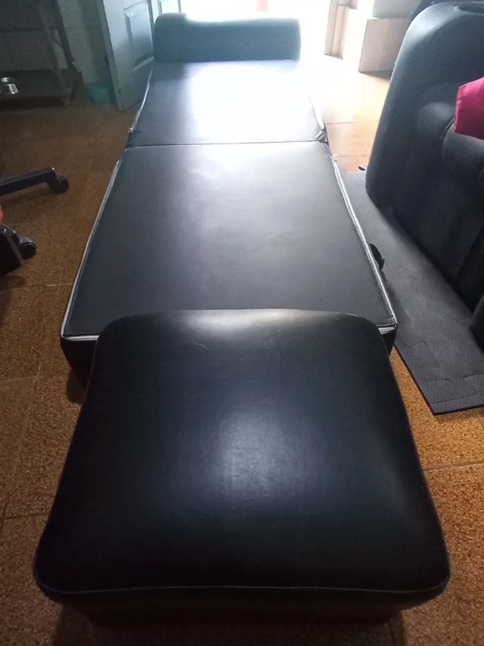 Cama poltrona solteiro com encosto de cabeça e descanso de pé - Foto 3