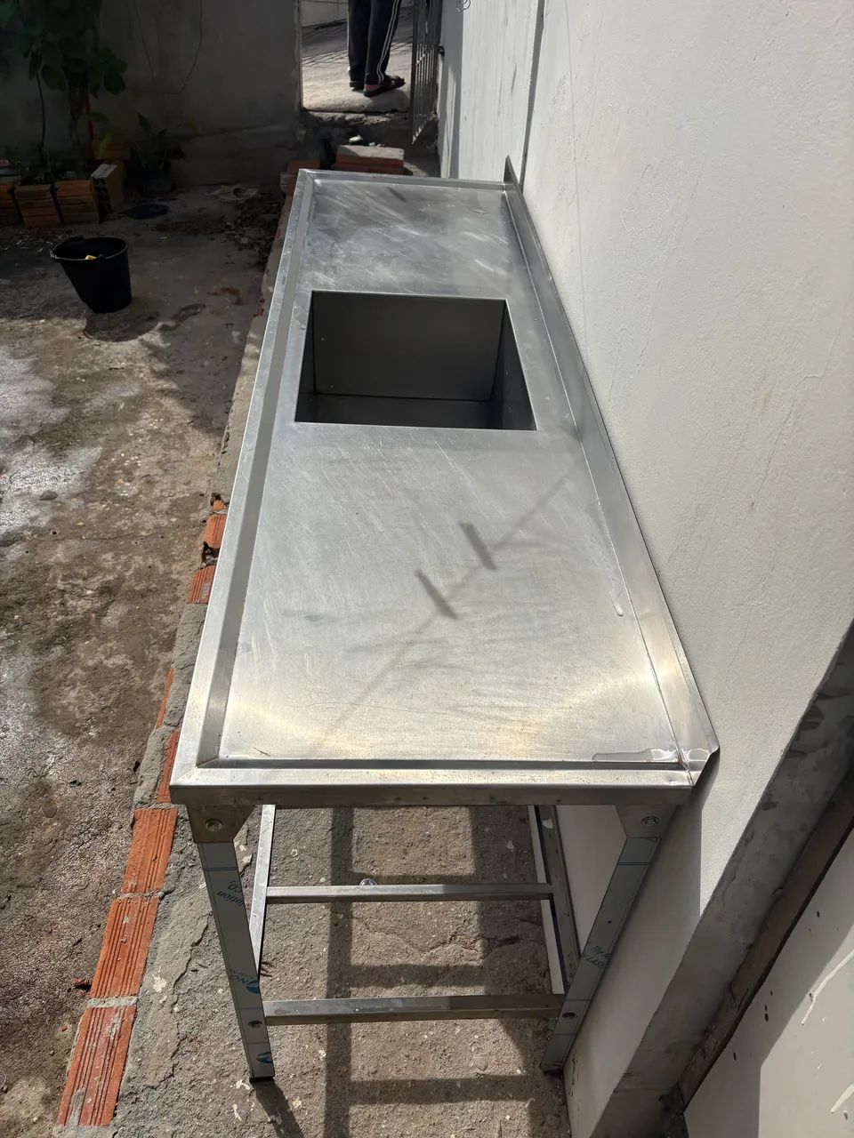 Mesa industrial inox 1,99x60