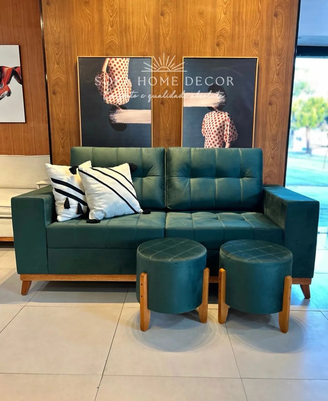 OFERTA DE SOFA COM PUFFS