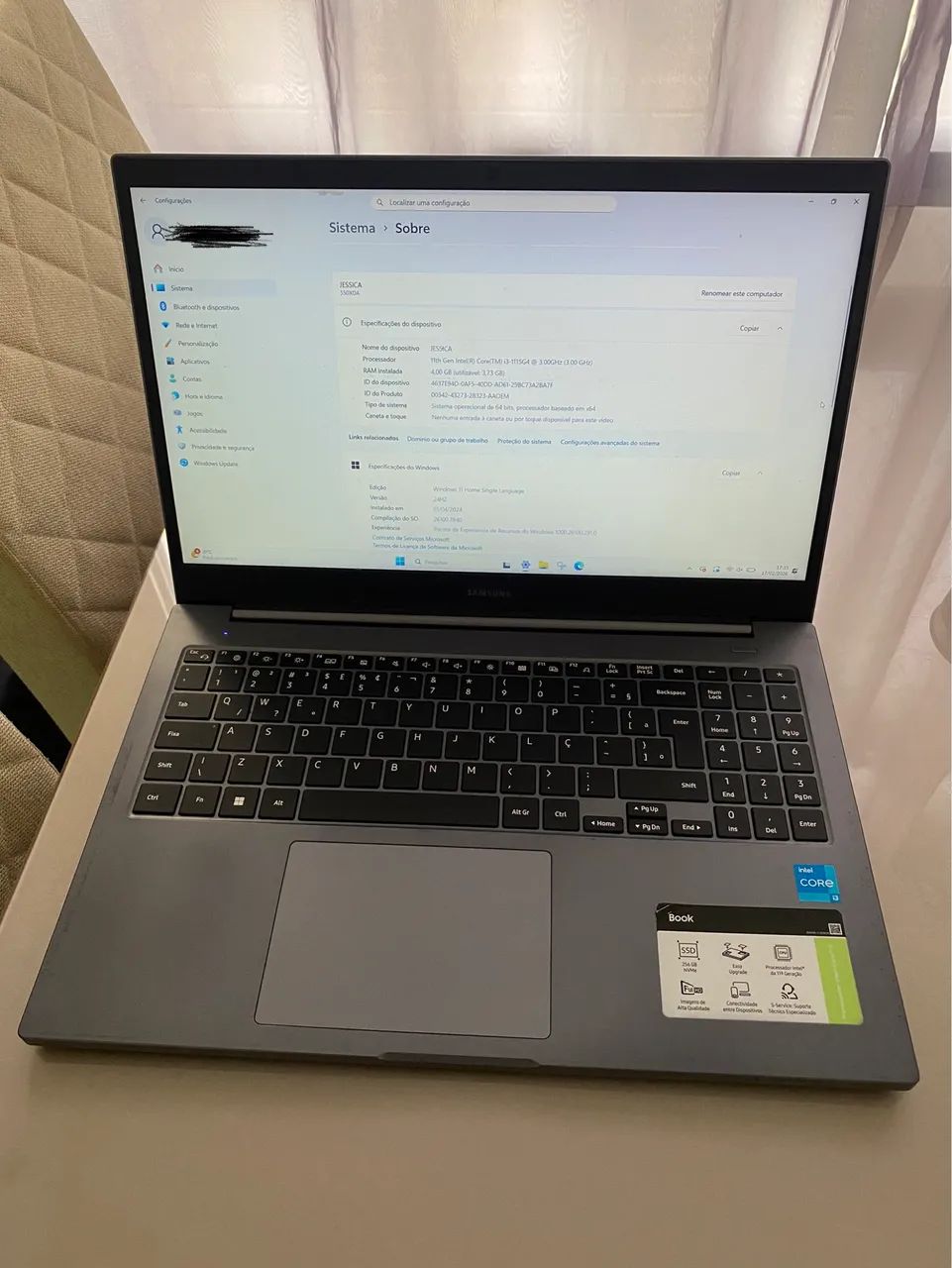 Notebook Samsung Book