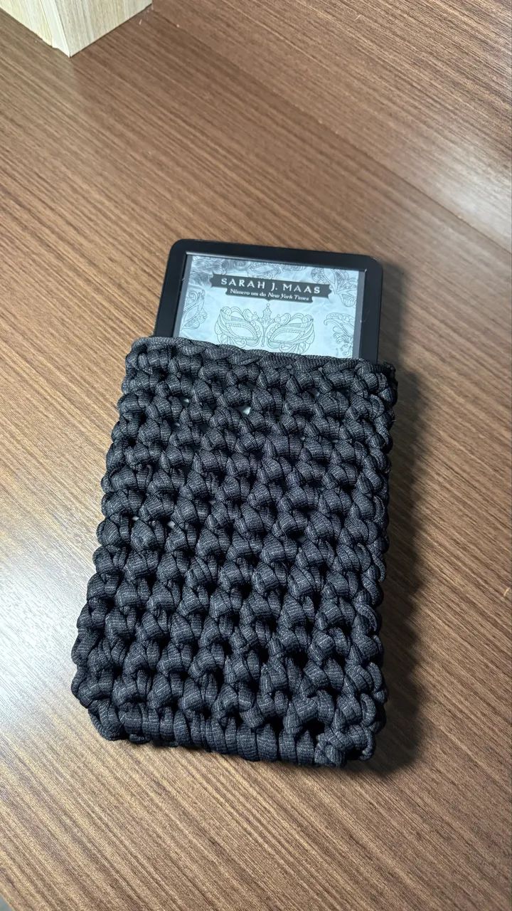 Capa para Kindle em crochê  - Foto 2
