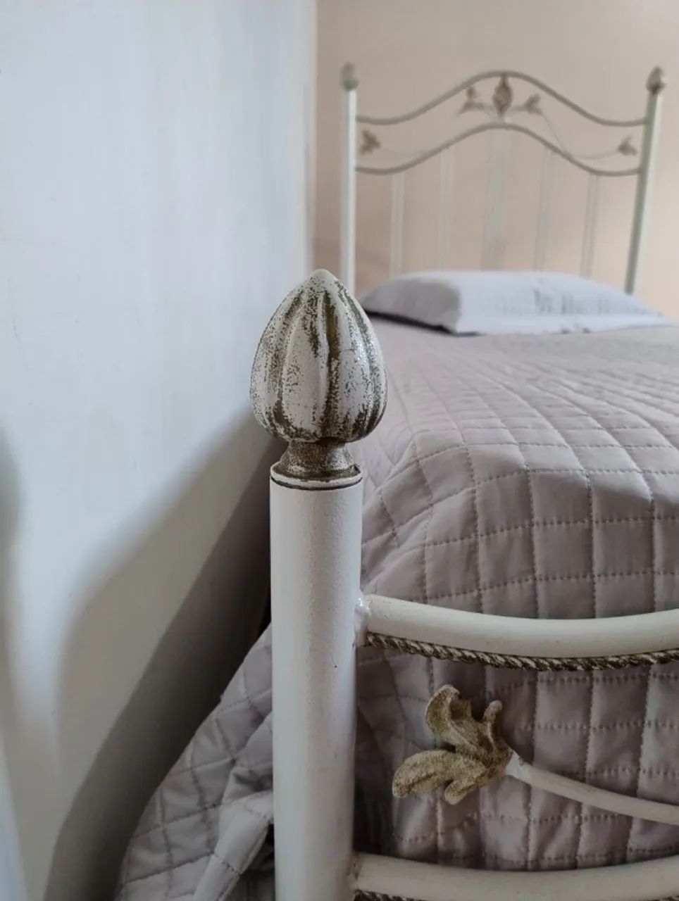 Cama de solteiro ferro modelo clássico - Foto 5