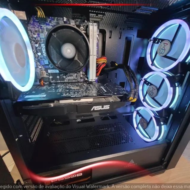 Setup Gamer Ryzen 3 4100, RX 580 8GB, 16GB RAM, SSD 240GB, Gabinete Acegeek - Foto 3