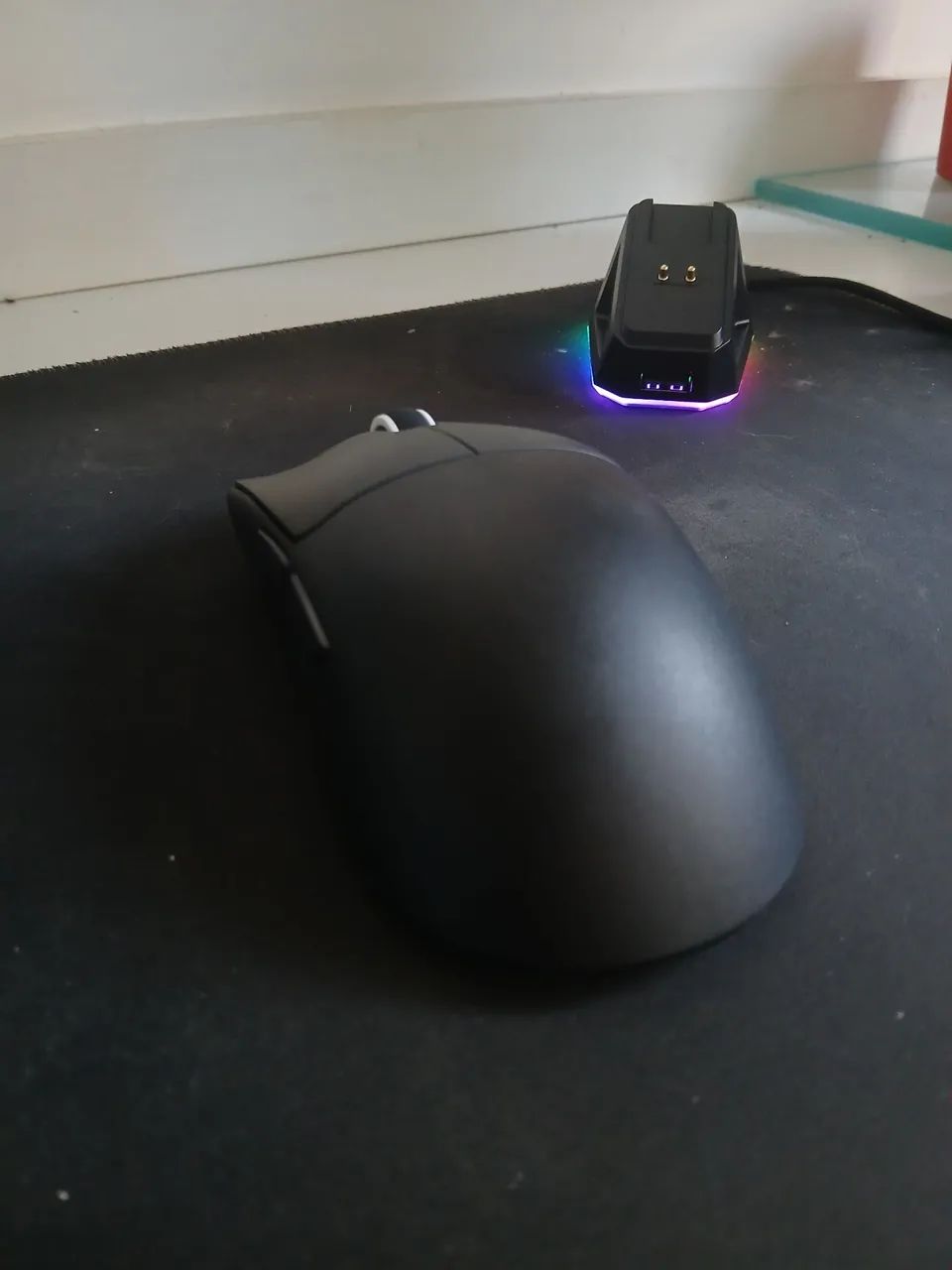 Mouse gamer Attack shark x11 preto c/ dock de carregamento - Foto 3