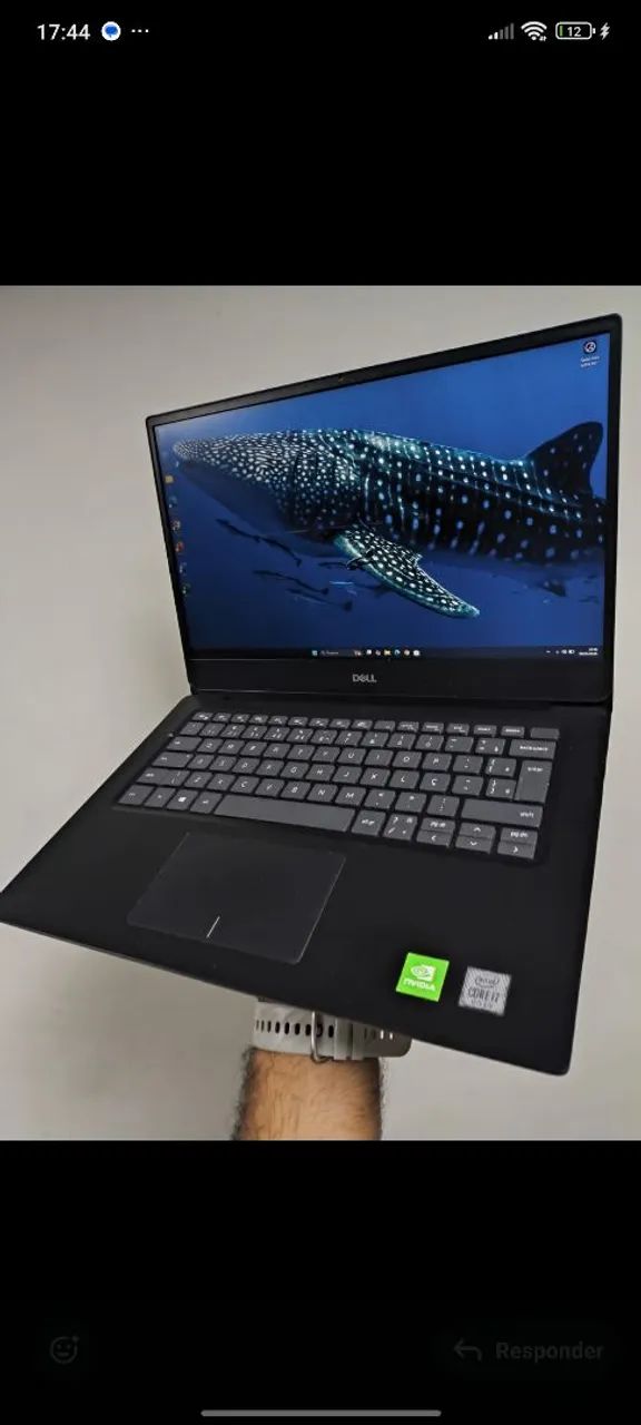 Notebook Dell i7 10geraçao, 16gb ddr4, ssd NVMe 256gb com placa de