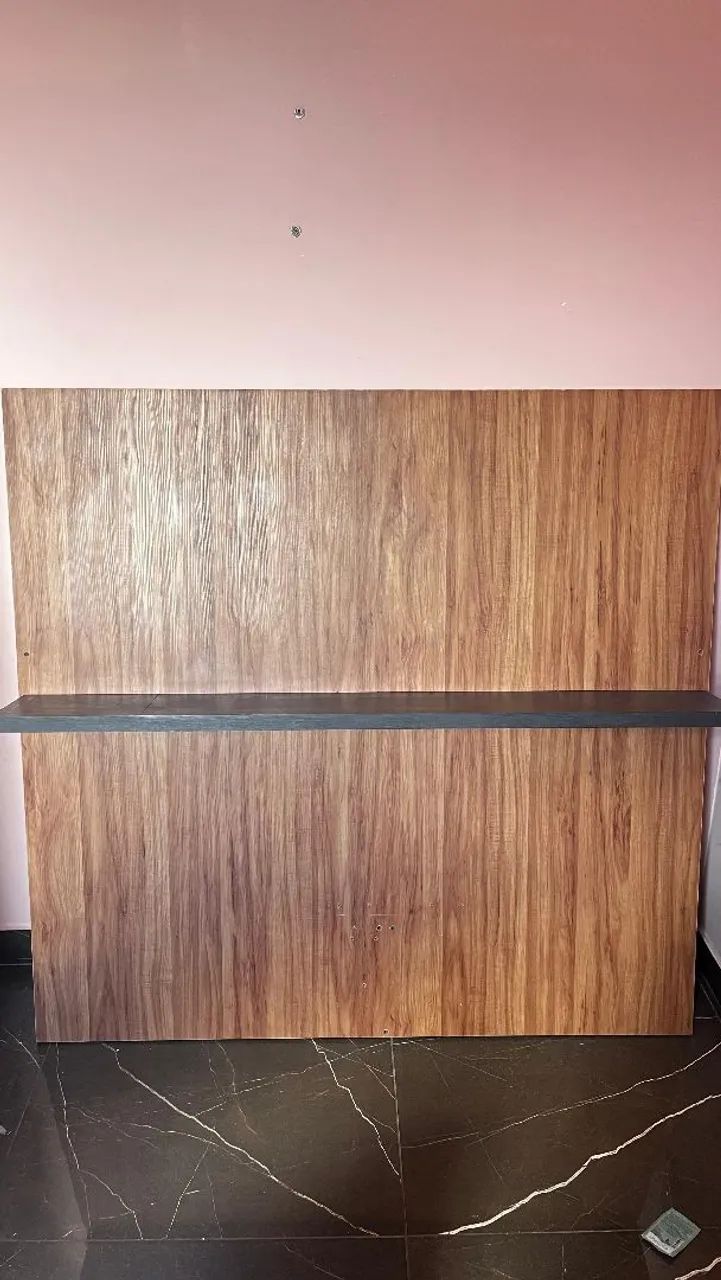 Para vender logo,painel para tv 60 polegadas, 2,74 alt x 1,42 larg na cor amadeirado e cin - Foto 3
