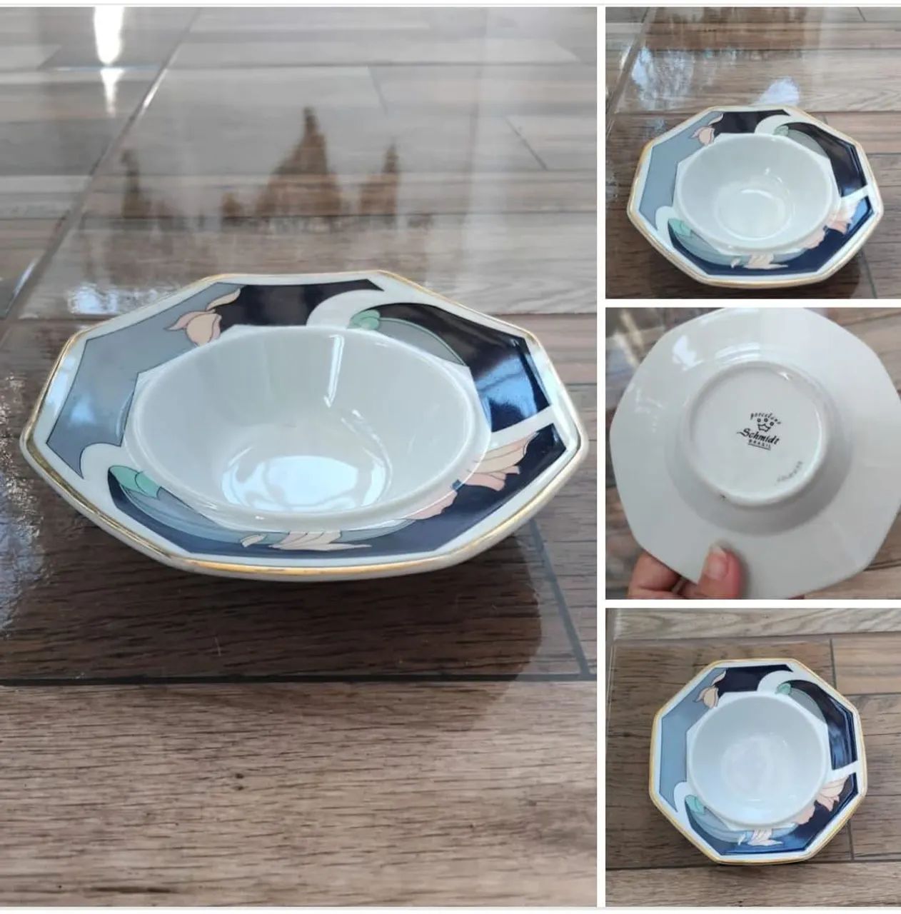 Base de manteiga porcelana Schmidt  - Foto 4