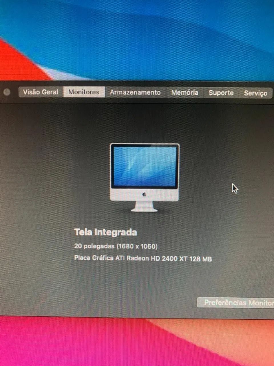 IMAC2008　EARLY　シルバー　20インチ　OS　ELCAPTAIN iMac Vintage (20-inch Early 2008) – upgrade memória e SSD