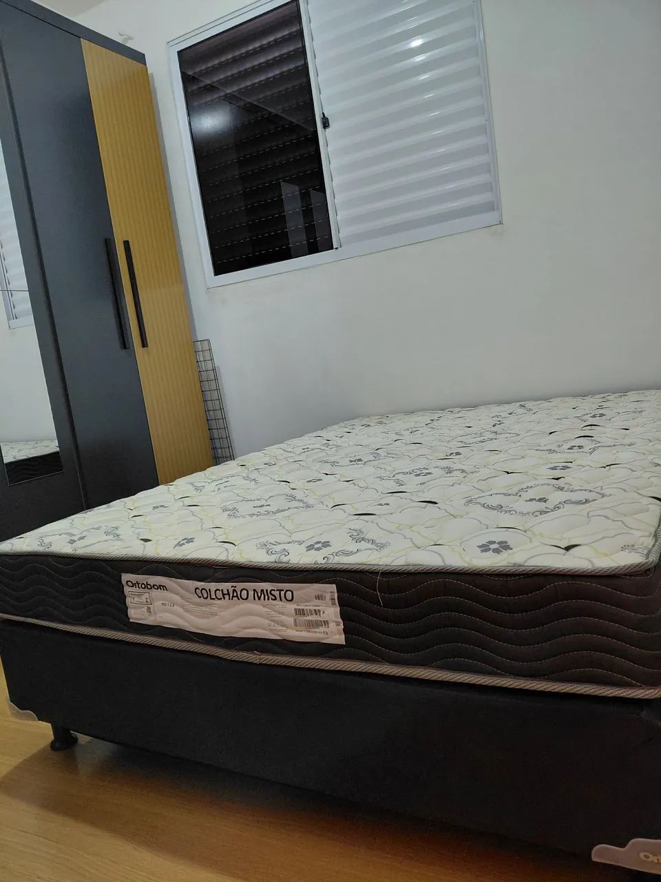 CAMA BOX + COLCHÃO CASAL