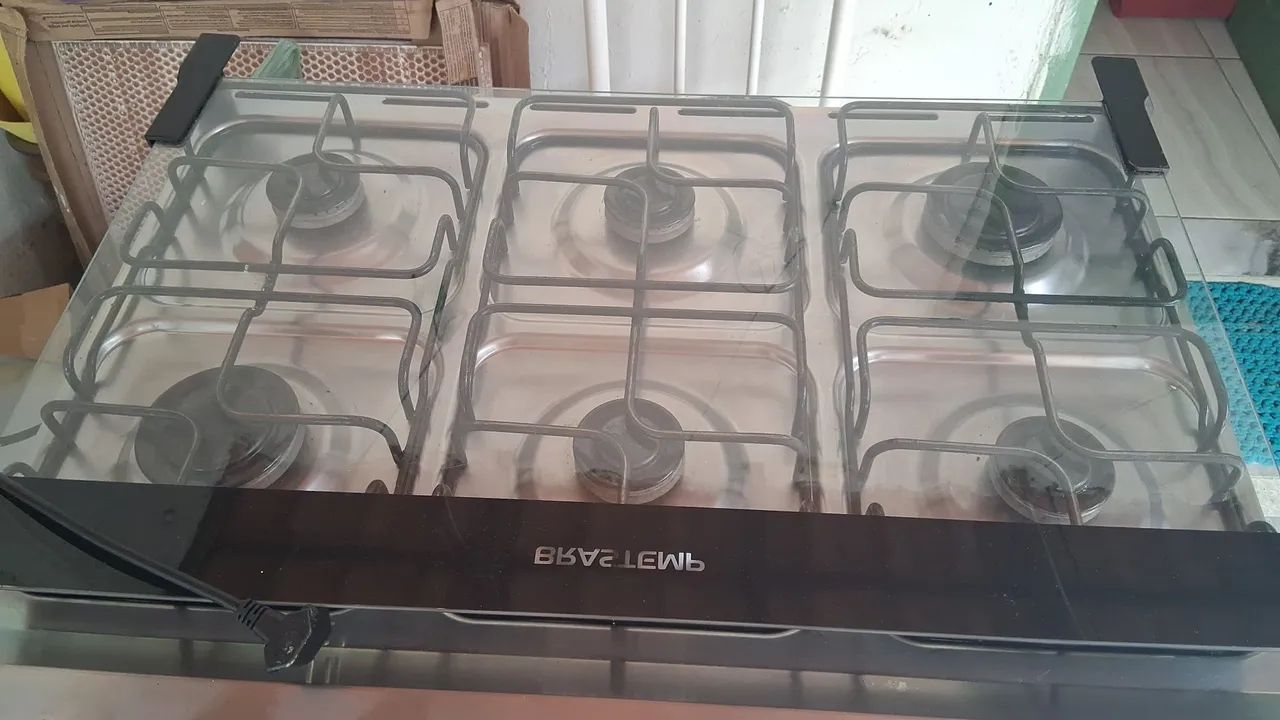 FOGÃO 6 BOCAS BRASTEMP AUTOMÁTICO 