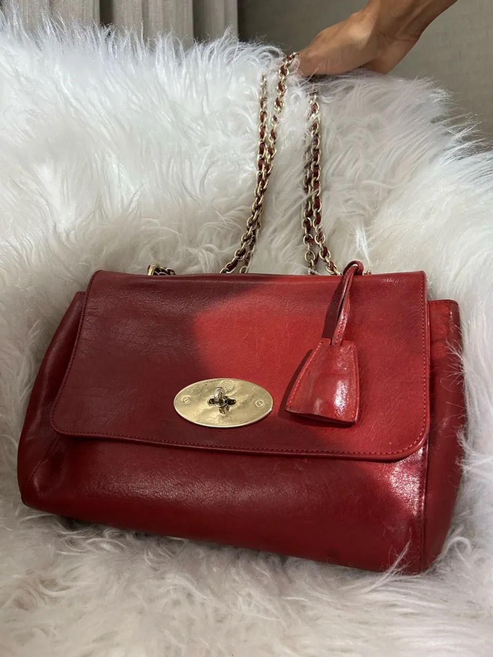 Bolsa Lilly Apple Red Mulberry usada  - Foto 3